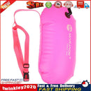 Inflatable Swimming Float Air Dry Bag PVC Buoy Water Sport Bag (Rose Red) Newly
