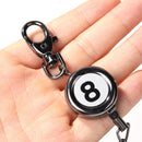 Retractable Billiards Pool Cue Chalk Holder Clips Keys Chain Snooker Access