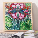 Mosaic Special Shape DIY Lotus Dragonfly Diamond Painting Rhinestone 5D Kit