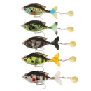 Segment Soft Rotating Tail Fish Bait VMC Hooks Popper Rotate Tail Fishing Lure