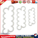 3X Fondant Cake Cookie Decorating  Cutter Rose Flower Mold Cake Tool Newly