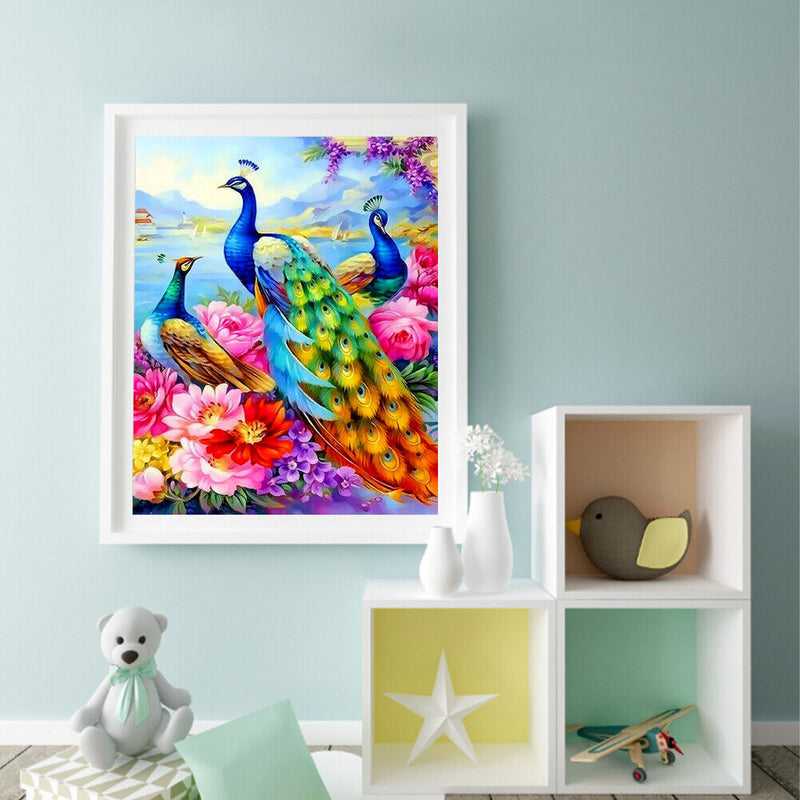 Animal Oil Paint By Numbers Kit DIY Frameless Drawing Picture for Adults Deco