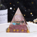 Crystal Energy Generator Orgone Pyramid Spirit Healing Orgonite Stone (A) Newly