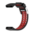 Silicone Watch Band for Polar V800 Replacement Wrist Strap (Black Red) Newly