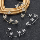 Jewelry Women Men Non Piercing Rhinestones Ear Cuff Tragus Earrings Ear Wrap