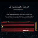 FinalCool IceSoul 08 M.2 NVME NGFF 2280 SSD Hard Disk Heat Sink (Red)