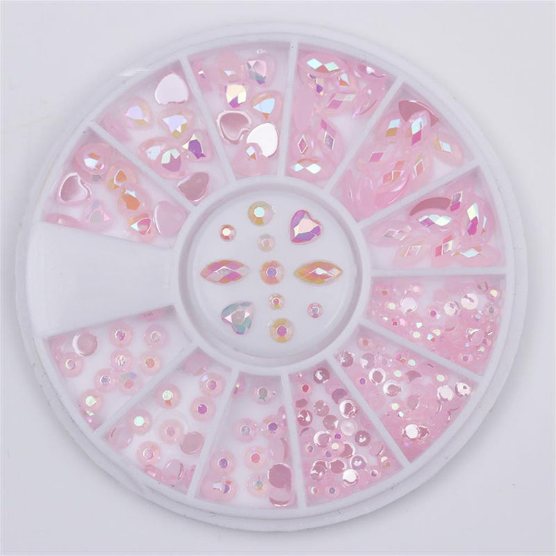 Water Dropped Elongated Glass Stone Nail Art Rhinestone DIY Tips Manicure Decor