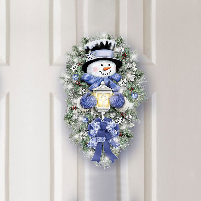Christmas Decoration Stickers for Home Outdoor Window Snowman Wreath Xmas