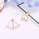 Design Geometric Earrings Triangle Dangle Drop Square Ear Studs Boho Jewelry