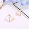 Design Geometric Earrings Triangle Dangle Drop Square Ear Studs Boho Jewelry