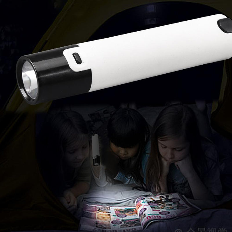 Mini Flashlight USB Power Bank Emergency Outdoor Torch Lamp (No Battery)