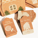 Claus Wrapping Supplies Christmas Labels Kraft Tag Hang Tags Gift Wrapping