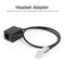 Ethernet RJ45 8P8C Male to RJ11 6P4C Female Adapter Converter Cable for Headset
