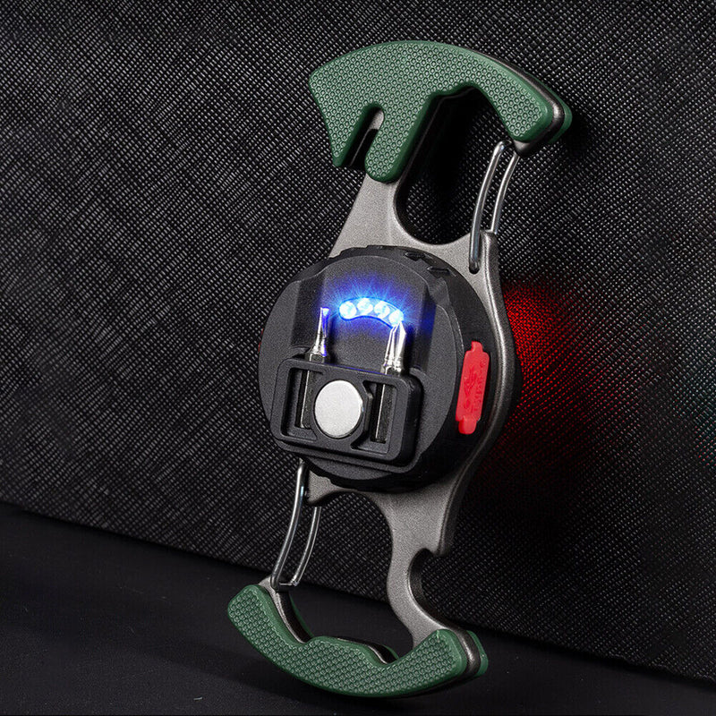 Portable COB Work Light Mini Keychain Flashlight Rechargeable Camping Lights