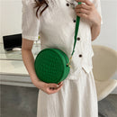 Mini Round Crossbody Bags Women Alligator Leather Shoulder Messenger Handbags