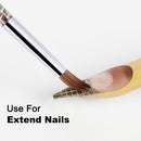 Glitter Handle 100% Nylon Nail Art Brush Acrylic Nail Brush For Acrylic Powder