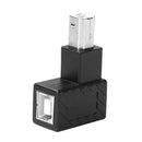 USB 2.0 Type B Male to Female Adapter Right Angled for Printer (Down)