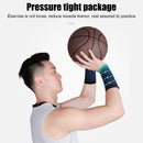 Knitted Sports Compression Wrist Guard Brace Wrist Support Band (Navy Blue)