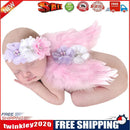 Baby Girl Feather Angel Wing Lace Flower Hairband Newborn Photo Prop (Pink1