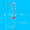 4pcs Solar Christmas Candy Cane Lights Waterproof Xmas Lawn Stakes Lamps De