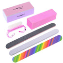 Manicure Useful Buffer Blocks Cleaning Brush Nail Art Tools Sanding Files