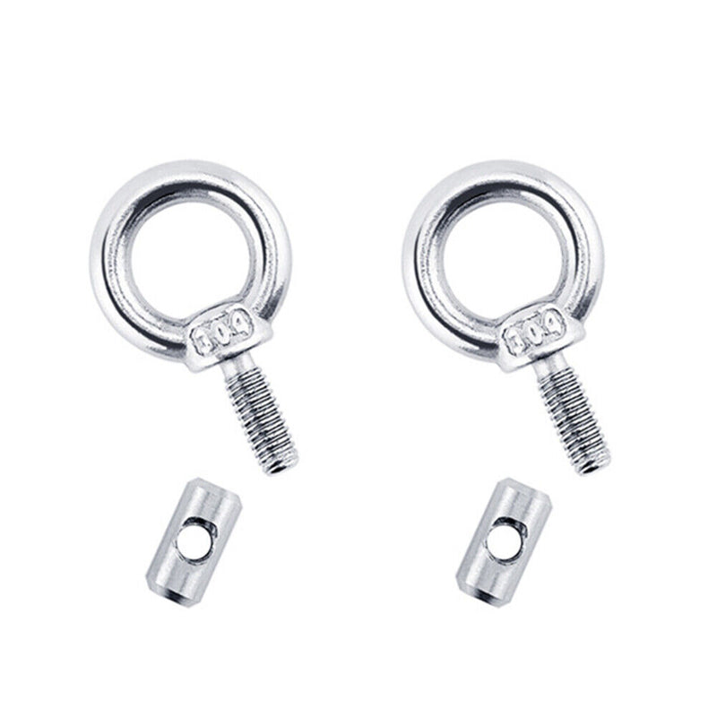2pcs Lifting Eye Nut Fastener 304 Stainless Steel for Boat Caravan Camper A