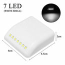 Wireless PIR Motion Sensor Night Light 7 LED Cabinet Battery Lamp Y7Q0 S H4I6