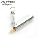 Pocket Toothpick Holder Waterproof Aluminium Alloy Case Box Pill 201 Metal N7B1