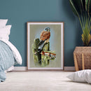 Handmade DIY Full Round Drill Diamond Painting 5D bird on stake