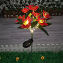 7 Head Solar LED Orchid Light Outdoor Waterproof Flowers Garden Stake Fence