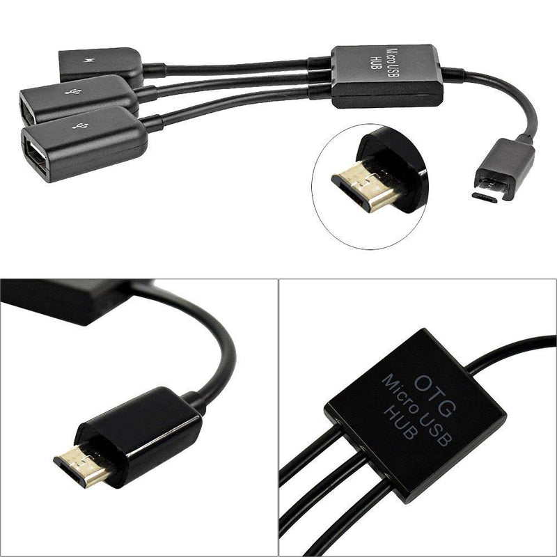 Digital Camera Flash Drive 3 In1 Converter Host Micro USB HUB OTG Cable Adapter