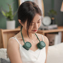 Silent Cooling Hanging Neck Fan Leafless Sport Travel Personal Fans (Green)