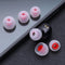 6pcs In Ear Earphone Silicone Earbuds Replace for KZ Headset (White+Red) Newly