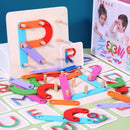 Montessori Pillar Collage Toys Children's Wooden Educational Enlightenment Toys`