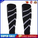 Leg Calf Shin Splints Support Running Athletics Compression Sleeves (Black)