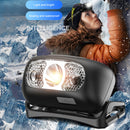 Rechargeable LED Headlamp Outdoor Waterproof Warning Head Torch USB Induction