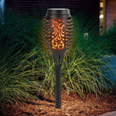 12 LED Flame Torch Light Solar Garden Plug-In Decor Lighting Lamp (2pcs)