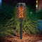 12 LED Flame Torch Light Solar Garden Plug-In Decor Lighting Lamp (2pcs)