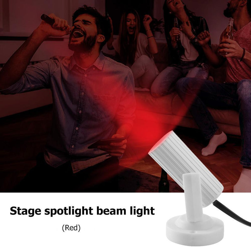 5pcs LED Lamp Disco Bar KTV Club Party Spot Stage Spotlight(Red)