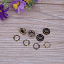 5 x 100 Sets Eyelet with Washer Leather Craft Repair Grommet (Bronze) (6mm)