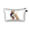 SoeHong cosmetic bag / culture bag with alphabet flower print, for travel