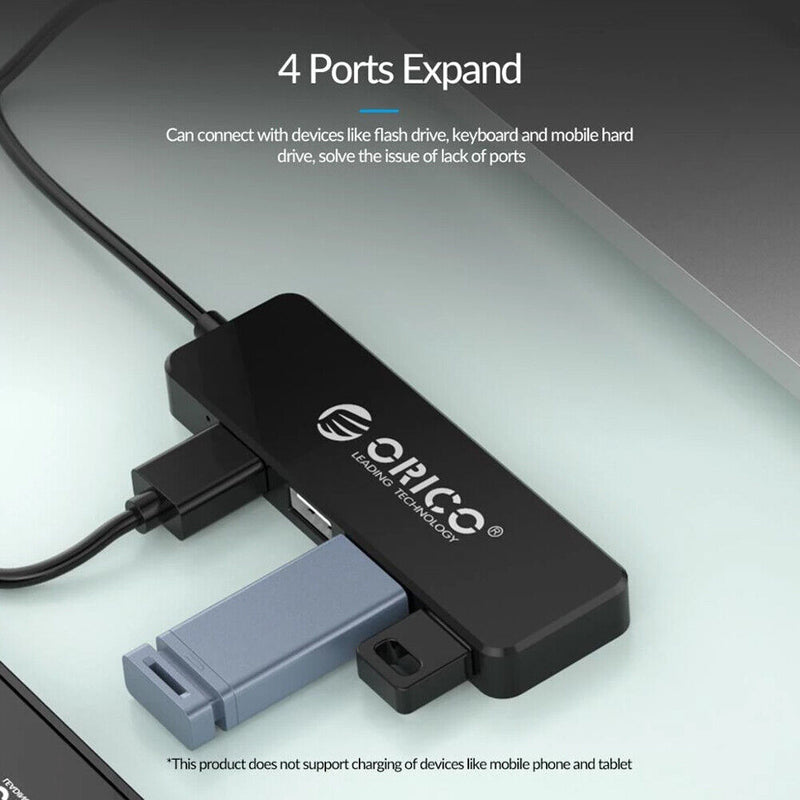 USB Hub ORICO FL01 4 Port USB 2.0 Splitter OTG Adapter for Laptop Desktop