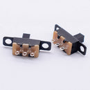Row Stable Performance Toggle Switch Vertical Slide Switch 3Pin DC 50V 0.5A