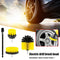 Drill Brush Attachment Set 2 3.5 4 inch Brushes + Extension Rod Kit Yellow Newly