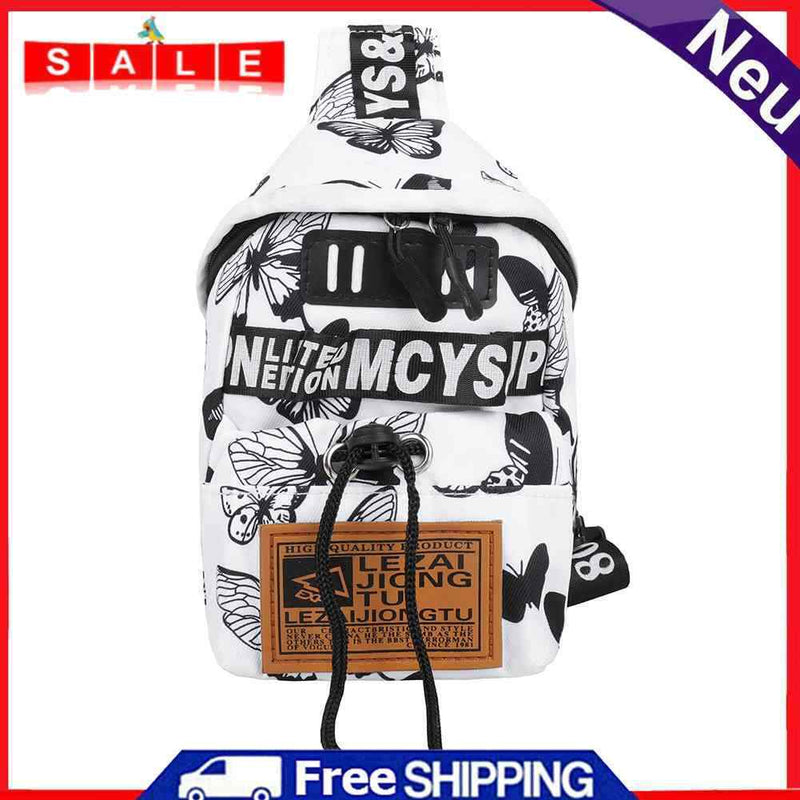 Fashion Women Casual Animal Pattern Printing Small Shoulder Chest Bag Handbags