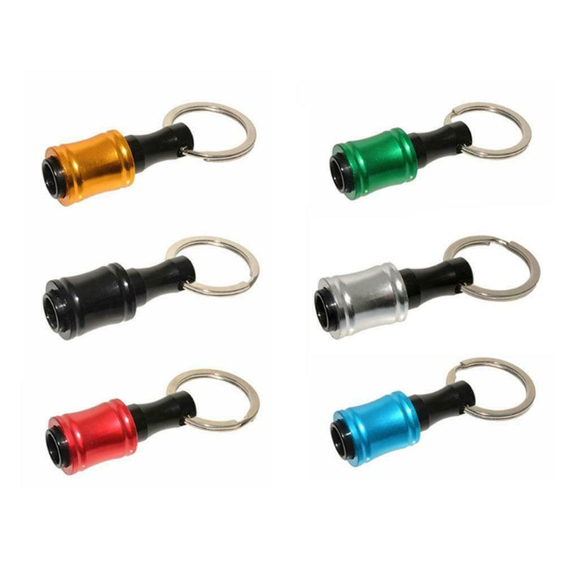 6x Quick Release Screwdriver Bits Holder Set With Keychain Hex Shank N7C8