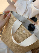Casual Straw Women Handbag Summer Handbag Tote Bag Handmade Beach Straw Bag
