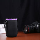 Neoprene Camera Lens Pouch Drawstring Waterproof Shockproof Soft Bag (M) Newly