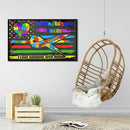 5D Diamond Painting Autism Flag Full Round Drill Rhinestone Kit