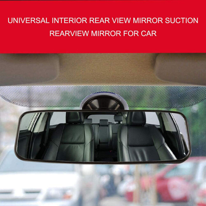 Car Interior Rear View Rearview Mirror w/ Suction Cup for Auto SUV Truck Vehicle